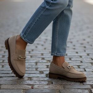 NEW Journee Collection Loafers Lugg Sole Buckle Trim 10M